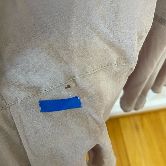 Show Me Your Mumu Claire Midi Dress Soft Beige Chiffon Small Boho Fully Lined - Picture 8 of 8